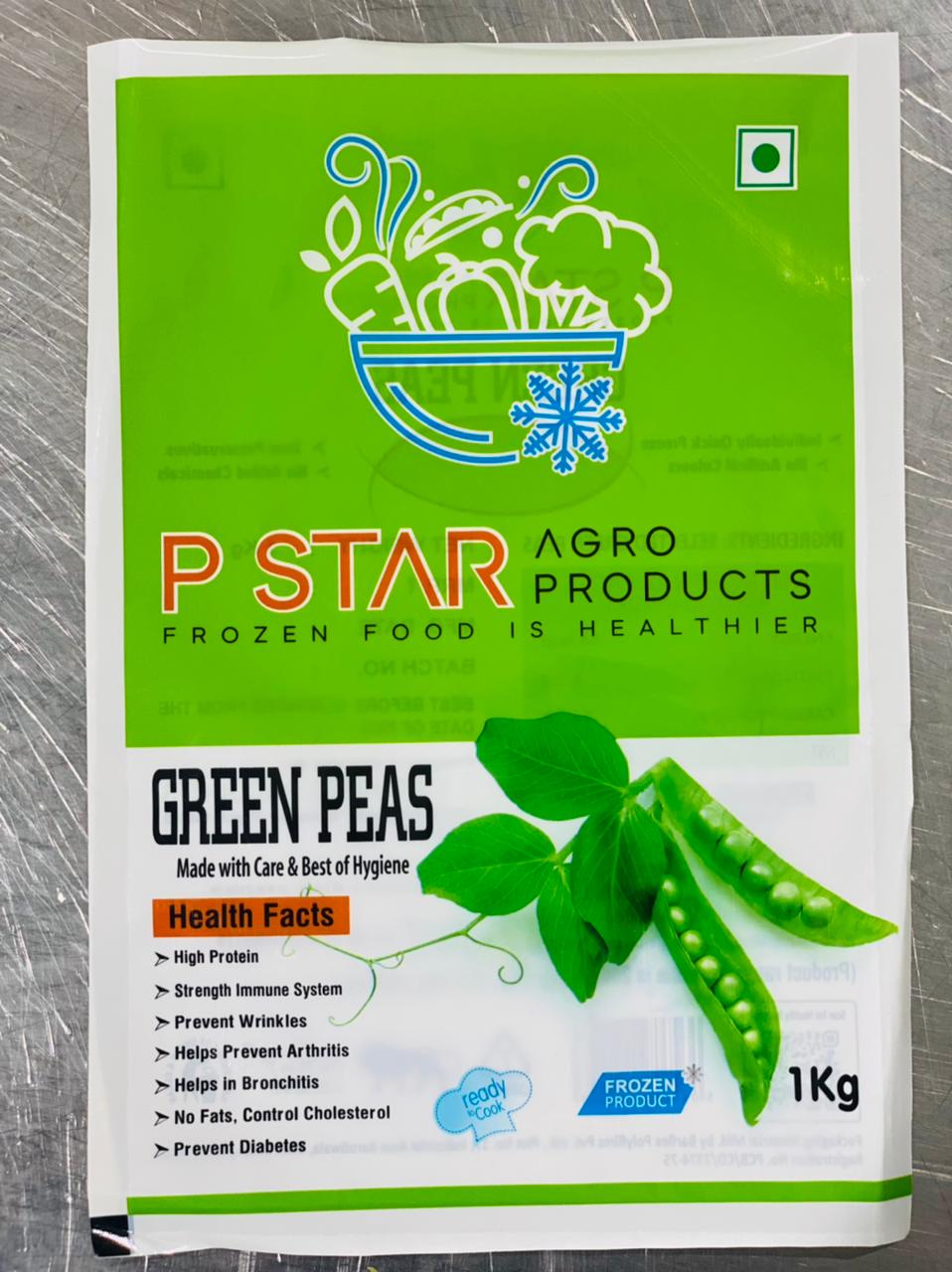 Genuine P Star Green Peas 1 kg pouch