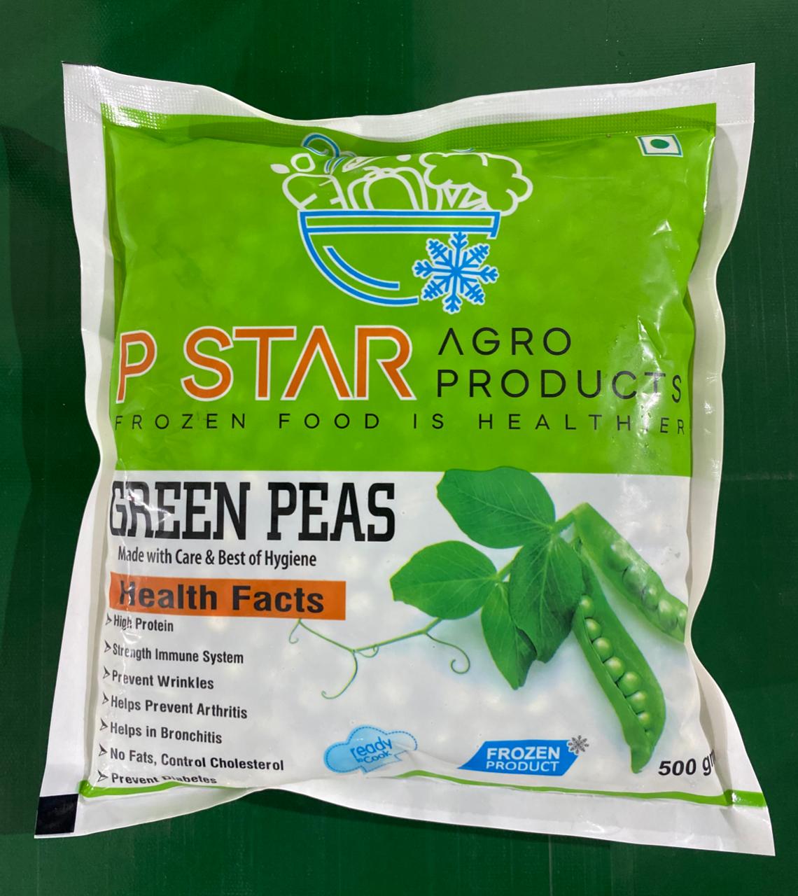 Genuine P Star Green Peas 500 g retail pouch