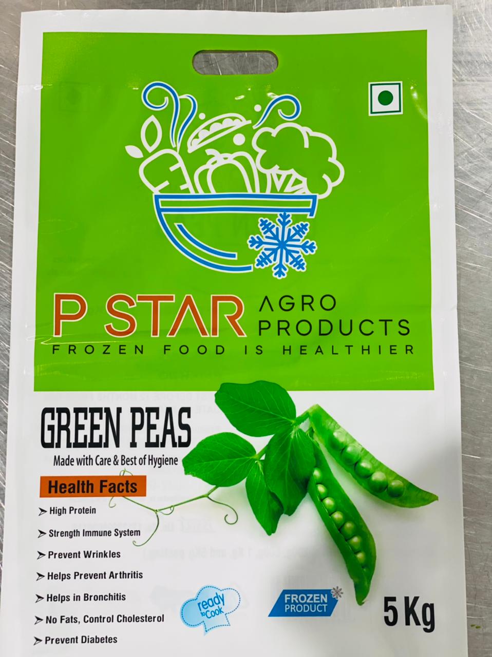 Genuine P Star Green Peas 5 kg bulk pack